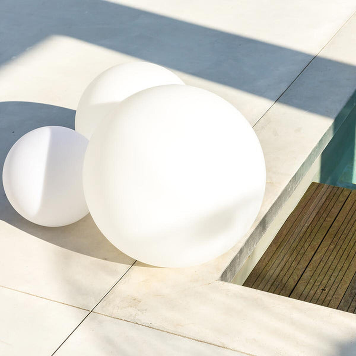 Outdoor light ball Lumisky Bobby White Ø 60 cm E27